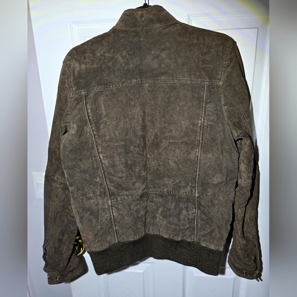 ZARA Man Brown Leather jacket size M - Picture 2 of 4